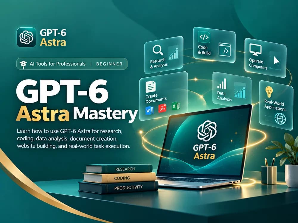 GPT-6 Astra Mastery — learn to use GPT-6 Astra for research, coding, data analysis, document creation, website building and real-world task execution