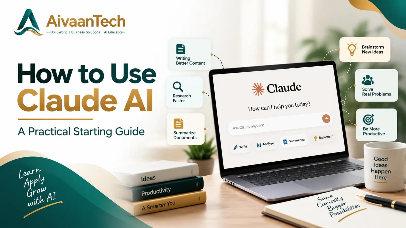 How to Use Claude AI — cover illustration
